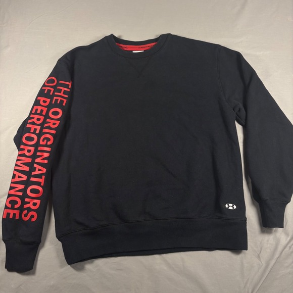 Under Armour Other - Under Armour Mens Black Originators of Performance Crewneck Sweatshirt 1345595 L